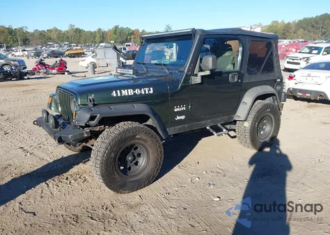2004 Jeep Wrangler X из США, поврежденный, VIN 1J4FA39S14P716572